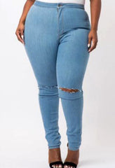 Knee Ripped Jeans