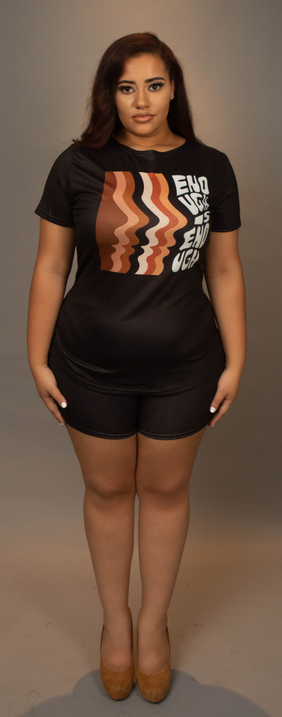 Enough is Enough 2pc Set, Black (Std & Plus)