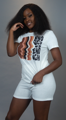 Enough is Enough 2pc set, White