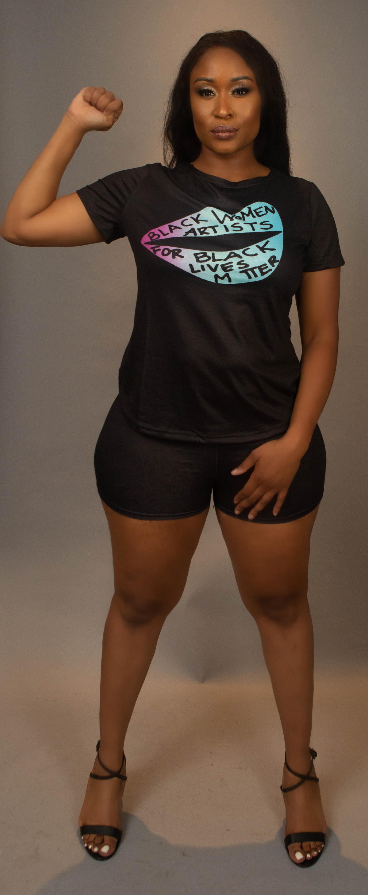 Black Woman Artist 2pc Set (Plus)