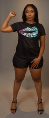 Black Woman Artist 2pc Set (Plus)