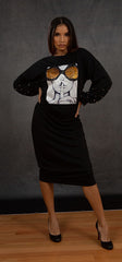 SHHHHHH "Audrey" Dress (Black)