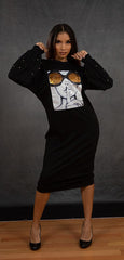 SHHHHHH "Audrey" Dress (Black)