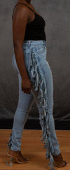 Fringes Ripped Jeans
