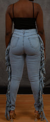 Fringes Ripped Jeans