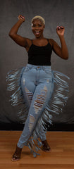 Fringes Ripped Jeans