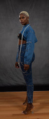 Tom Boy Top, Medium Denim