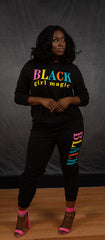 Black Girl Magic 2 Pc Sweatsuit (Plus)