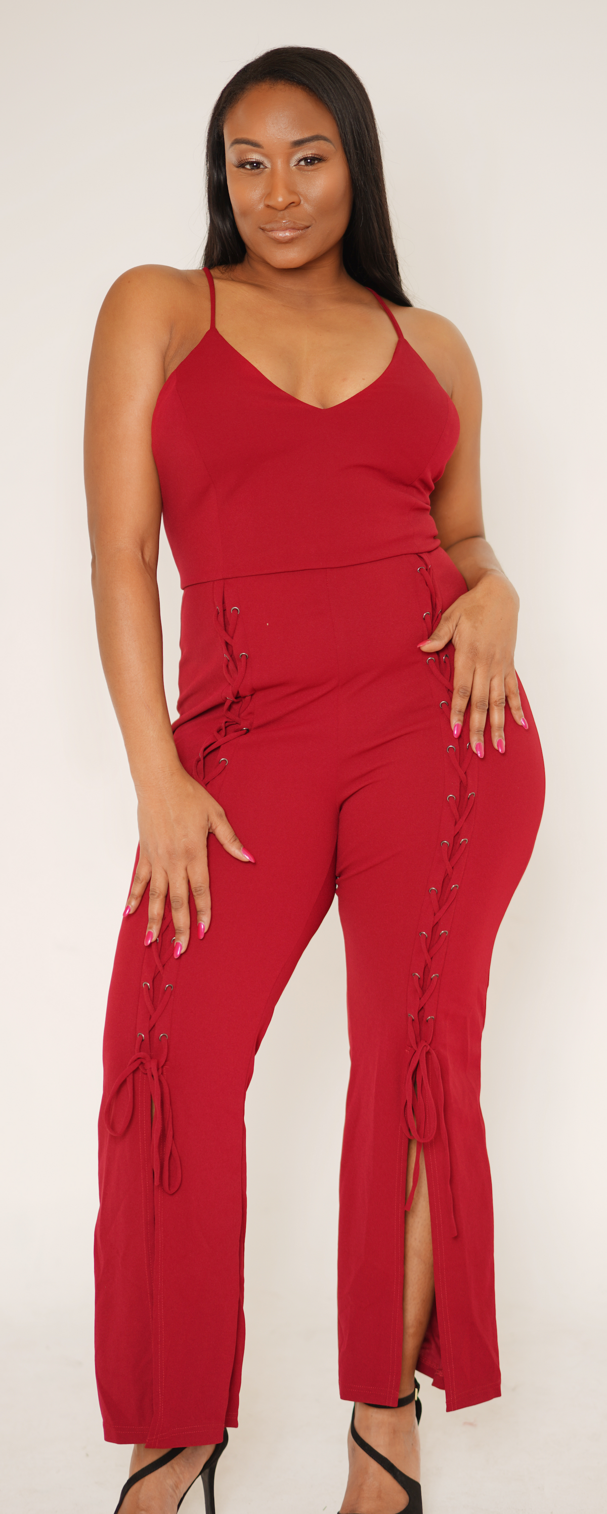 Gennie Jumpsuit, Red
