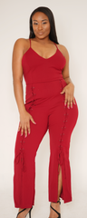Gennie Jumpsuit, Red
