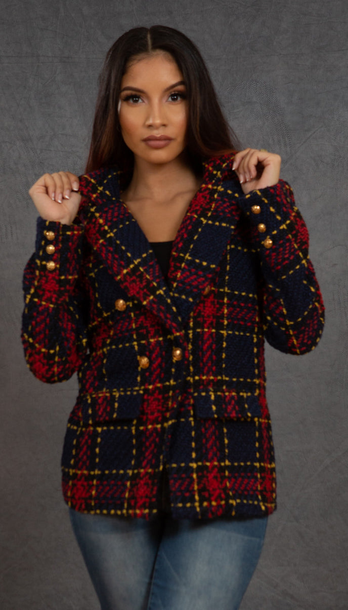 The Scholar Blazer (Black & Red)