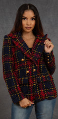 The Scholar Blazer (Black & Red)